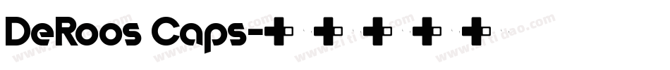 DeRoos Caps字体转换
